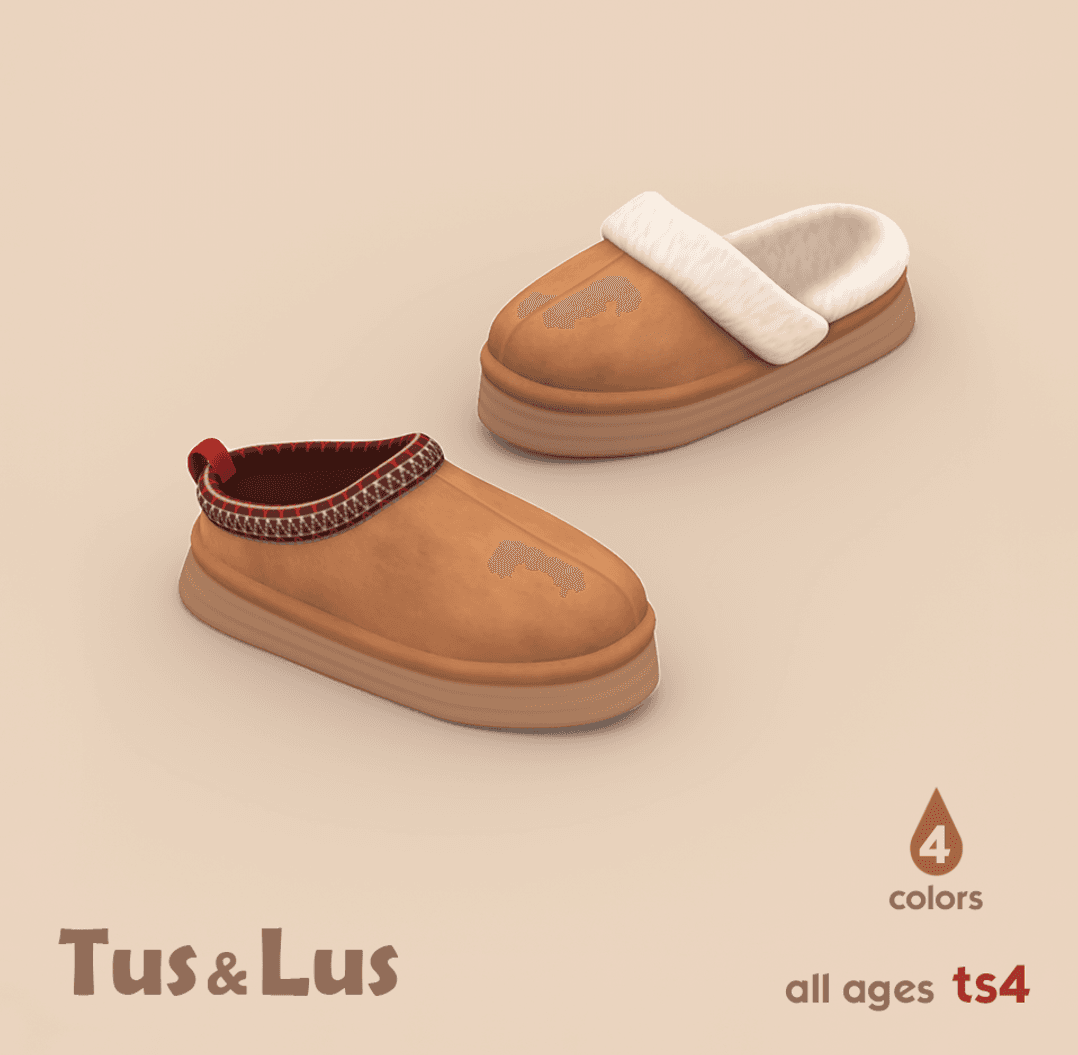Скриншот мода Тапочки Tus&Lus Slippers